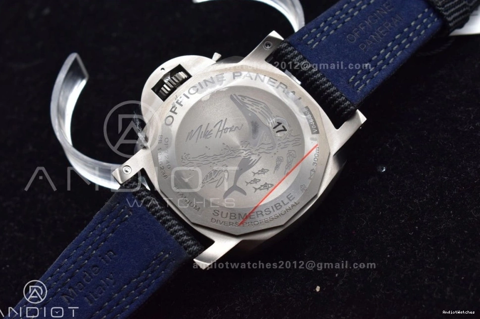 996 FastDry Black Edition Dial VSF PAM984 Strap Best Horn Black Clone Submersible Nylon Mike on P.9010 1:1 1018